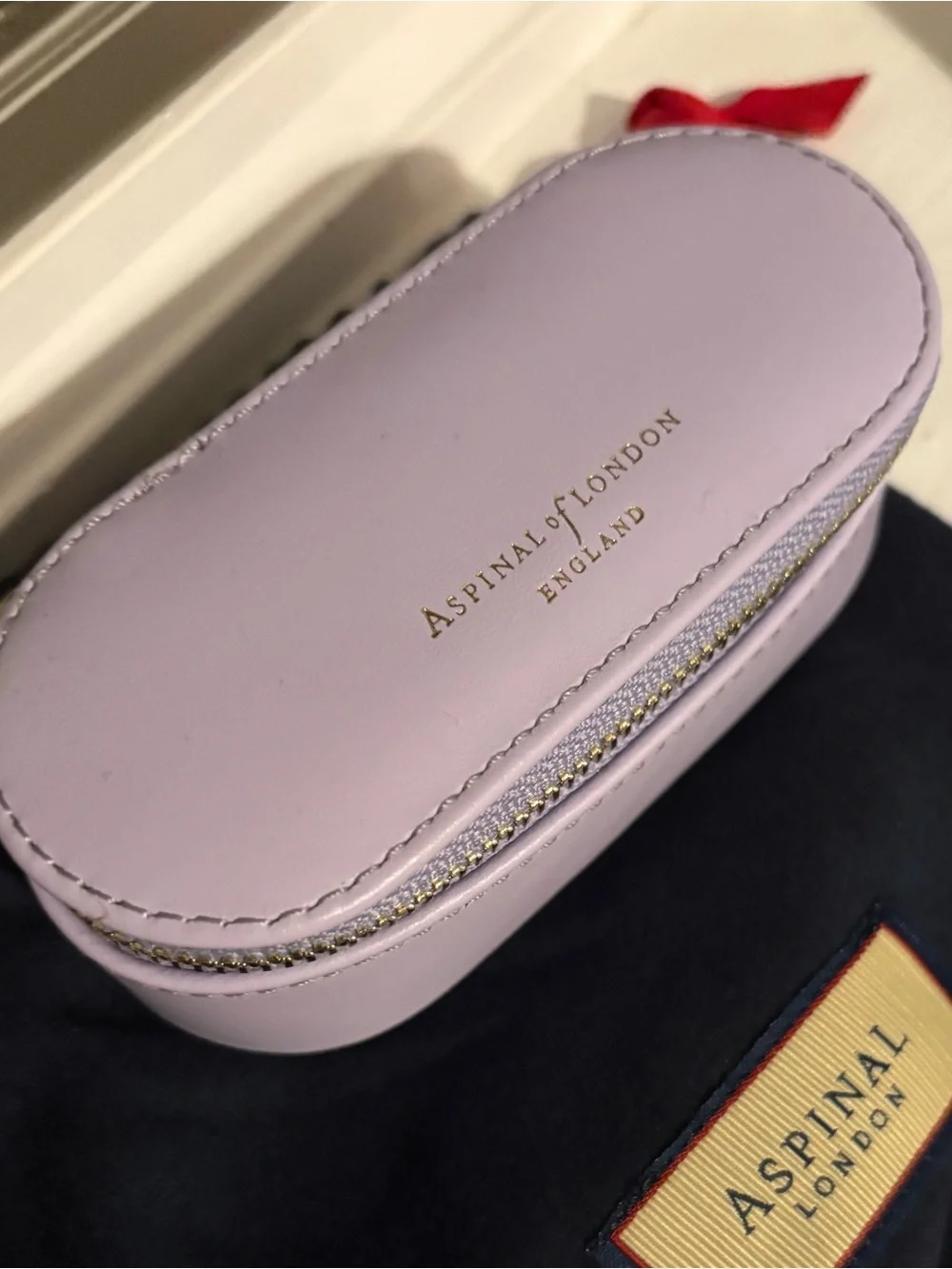 Aspinal of London Lilac Purse Tidy-all